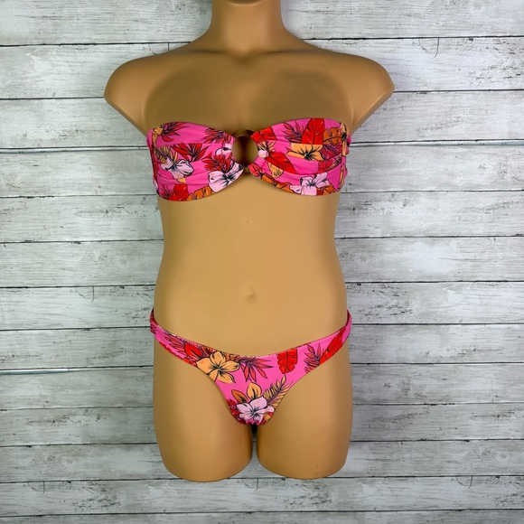 Kulani Kinis Other - Kulani Kinis Tropical Bandeau Bikini Size Medium
